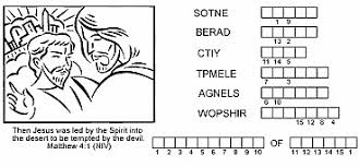 Tempting treats— make or margarine, and a cookie sheet. The Temptation Of Jesus Coloring Page Sermons4kids