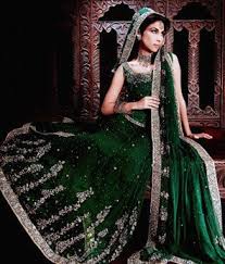 Pakistan Bottle Green Bridal Wear Lehnga Sale Latest Pakistani Fashion 2020 Formal Wear Anarkali Party Clothing Pishwas Green Wedding Dresses Engagement Dress For Girl Bridal Dresses
