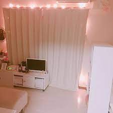 部屋全体 白い床 ドレッサー イルミネーションライト フェアリーライト などのインテリア実例 2017 05 21 22 21 10 roomclip ルームクリップ 白い床 インテリア 実例 インテリア