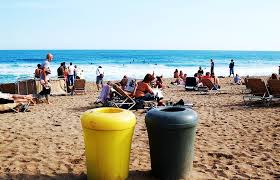 Barcelona is located on the northeast coast of the iberian peninsula, facing the mediterranean sea, on a plain approximately 5 km (3 mi) wide limited by the mountain range of collserola, the llobregat river to the southwest and the besòs river to the north. Strand Meer Barcelona Kostenloses Foto Auf Pixabay