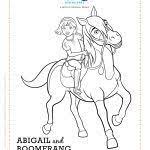 The coloring pages will help your child to focus on details while being relaxed and comfortable. Spirit Riding Free Abigail And Boomerang Coloring Page Free Coloring Pages Coloring Pages Free Coloring