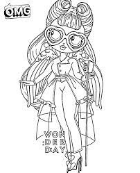 Printable lol omg doll coloring pages. Kitty K Omg Fashion Lol Omg Doll Coloring Pages Novocom Top