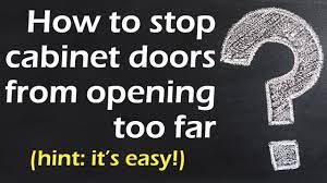 But just because they are cheaper, it doesn't see more ideas about cabinet doors, kitchen cabinet doors, cabinet doors repurposed. How To Stop Cabinet Doors From Opening Too Far Detailed Installation Instructions Youtube