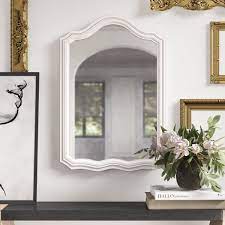 This accent mirror works well in any room of the home with its unique scallop shape, classic beveled glass, and contemporary frameless style. Kelly Clarkson Home Brynlee Farmhouse Beveled Wall Mirror Reviews Wayfair