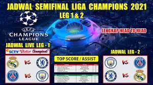 Luis suarez has won his fifth la liga title, his first with atletico madrid after four with barcelona luis suarez believes he was underestimated by barcelona after firing atletico madrid to their. Jadwal Semifinal Liga Champion 2021 Leg 1 2 Real Madrid Vs Chelsea Psg Vs Man City Ucl 2021 Youtube