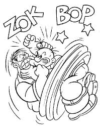Popeye the sailor is a famous fictional hero which appears in comic strips and animated films. Popeye 84731 Superheroes Printable Coloring Pages