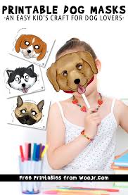Our free coloring pages for adults and kids, range from star wars to mickey mouse. Printable Dog Masks In 6 Different Breeds Woo Jr Kids Activities