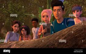 JURASSIC WORLD: CAMP CRETACEOUS, from left: Yasmina Yaz Fadoula (voice:  Kausar Mohammed), Sammy Gutierrez (Raini Rodriguez), Darius Bowman (voice:  Paul-Mikel Williams), Brooklynn (Jenna Ortega), Kenji Kon (voice: Ryan  Potter), Ben Pincus (voice: