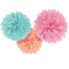 Pastel Tissue Pom Poms 3ct Tissue Pom Poms Pom Pom Decorations Tissue Paper Decorations
