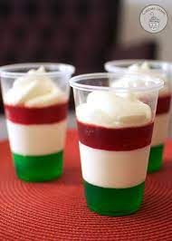 Holiday Jello Cups Recipe Jello Recipes Christmas Christmas Food Holiday Desserts