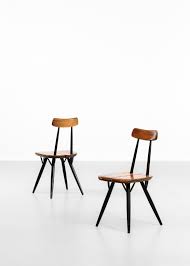 6 chaises 3100 arne jacobsen. Pair Of Pirkka Chairs By Ilmari Tapiovaara For Laukaan Puu Swedish Danke Galerie