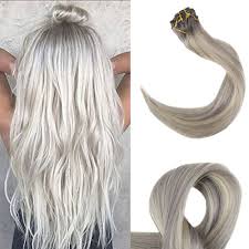 Cashmere hair offers a wide variety of blonde shades for clip in hair extensions. Full Shine Clip In Human Hair Extensions Light Roots Color 19a Ash Blonde To 60 Health Beauty Ha Human Hair Color Thick Hair Styles Human Hair Extensions