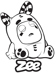 Oddbods coloring pages 10 images free printable. Zee Oddbods Coloring Page Free Printable Coloring Pages For Kids