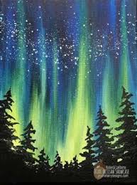 Super Art Painting Ideas Acrylic Lights Ideas Northern Lights Painting Art Painting Acrylic Sky Painting