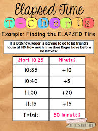 Elapsed Time On A T Chart Blairturner Com Fourth Grade