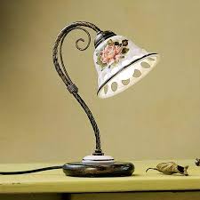 Un abat jour vintage est le complément idéal qui donne du style à vos lampes. Abat Jour Vintage Da Comodino Ceramica Lucida Decorata C365ludecmrosso