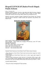 Maybe you would like to learn more about one of these? Doc Biografi Lengkap Baden Powell Bapak Pandu Sedunia Fais Huda Academia Edu