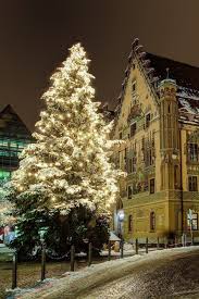 Weihnachtsbaum Am Ulmer Rathaus Rathaus Ulm Ulmer Munster