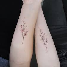 70 Heart Warming Sister Tattoo Ideas That Show Major Sibling Love Millions Grace Blossom Tattoo Sister Tattoos Cherry Blossom Tattoo