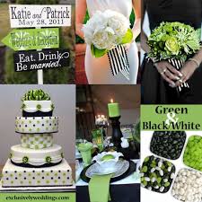 Black White Green Green Wedding Colors Green Themed Wedding Lime Green Weddings
