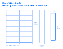 Modern ikea bookcase dimension kallax cube bookshelf expedit. Ikea Billy Bookcase Wide Tall Combination Dimensions Drawings Dimensions Com