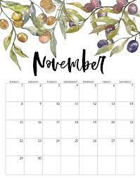 The calendar is a chart that shows the time in the most general sense. Cute 2020 November Calendar Yearly Events Planner Free Printable Calendar Template Pechatnye Kalendari Ezhemesyachnye Kalendari Shablony Kalendarej