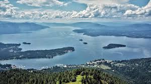 A bird's-eye view of Lake Pend Oreille ...