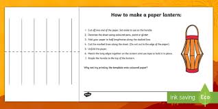 The free printable (s) is (are) a pdf and can be opened with adobe reader which is free to use. Free Paper Lantern Craft Template Primary Arts And Crafts