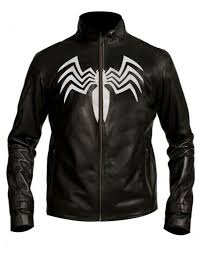 Attractive Spider Logo Black Venom Leather Jacket William Jacket Leather Jacket Men Men S Leather Jacket Marvel Clothes
