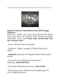 Rasulullah saw lahir pada tahun gajah yaitu tahun dimana pasukan gajah yang sayangnya, umur kakeknya pun juga hanya sebentar. Sejarah Kelahiran Nabi Muhammad Saw Hingga Wafatnya