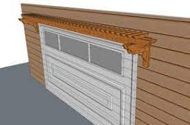 Sankeytew garage door magnetic decorative hardware kit, 8 hinges 4 handles door carriage accents for 2 car garage, strong magnets, color black. Garage Pergola Kits Eyebrow Pergola Kit Over Garage Door For Style Or Carport Pergoladepot Com