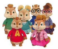 Amazon Com Ty Beanie Babies Alvin The Chipmunks Complete Set Of 6 Toys Games Alvin And The Chipmunks Beanie Baby Collectors Baby Beanie