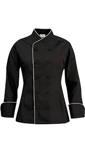 Women S Imperial Cotton Chef Coat Contrast Piping Ua Chef Chef Coat Chef Clothes Chef Wear