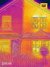 2 staying warm in a colder house. Thermal Imaging Camera Captures Stunning Images Revealing Just How Much Heat Is Lost From Our Homes Daily Mail Online