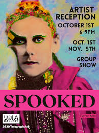 Marc Ellen Hamel and Rondoval in “Spooked” show at UMA Gallery, Oakland