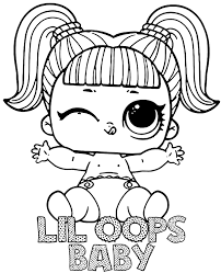 Lol pets coloring pages kitty kitty. Lol Surprise Coloring Page Lil Oops Baby