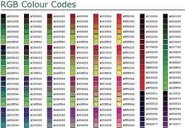 Image Detail For Rgb Hex Colour Chart Pdf Web Development