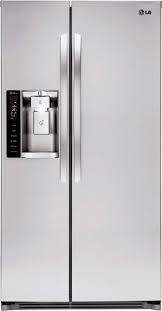 Integrated tall ice and water dispenser with measured fill; Lg 26 2 Cu Ft Side By Side Refrigerator With Thru The Door Ice And Water Stainless Steel Lsxs26326s Best Buy