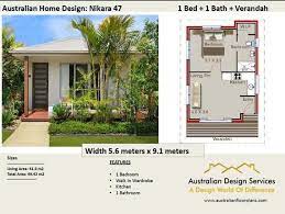 Small House Plan 49 Nikara 529 Sq Foot 49 2 M2 1 Bedroom Etsy In 2021 Free House Plans House Design House Plans For Sale