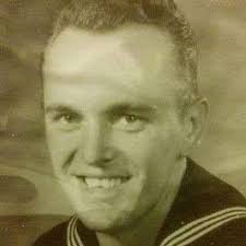 Would someone please clean up this picture of my father's when he was in  the Navy? Thank you.