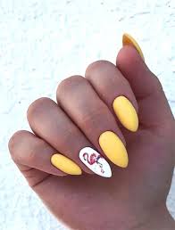 I'm usually not a fan of yellow and blue nail polish (especially together), but this gel nail design kiiiinda has me ready. 20 Stunning Yellow Nail Designs For 2021 The Trend Spotter