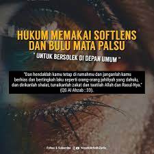 Pemilik bulu mata yang pendek mungkin seringkali merasa gemas saat berdandan. Hukum Memakai Softlens Dan Bulu Mata Palsu Foto Dakwah