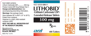 At the time of cessation, lithium i am on 400 mg lithium carbonate twice a day. Lithobid Lithium Carbonate Usp Extended Release Tablets 300 Mg