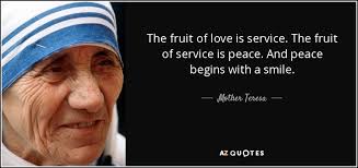 2,340,855 likes · 2,976 talking about this. Mother Teresa Quote The Fruit Of Love Is Service The Fruit Of Service