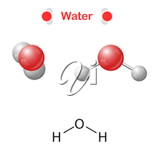 Water Molecule Icon And Chemical Formula H2o 2d 3d Illustration Isalated Vector Eps 10 Chemical Formula 3d Illustration Water Molecule
