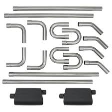 Just do a search for catback exhaust for your year truck and engine size. Diy Universal Hot Rod Dual Exhaust System Kit W Mufflers 2 1 2