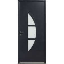 Porte Entree Maison Aluminium Omaha Artens Poussant Gauche H215 X L90cm Materiaux Menuiserie Port Porte Fenetre Pvc Fenetre Pvc Fenetre Bois Double Vitrage