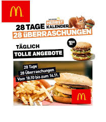 Alle aktuellen angebote, rabatte und gutscheincodes bei mcdonald's günstige angebote für alle produkte dezember 2020 jetzt nutzen! Der Grosse Mcdonald S Herbstkalender Jeden Tag Eine Uberraschung Mytopdeals