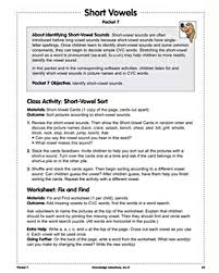 Ever wonder what makes a long vowel different from a short vowel? Short Vowels Free Phonics Lesson Plans Worksheets Jumpstart