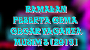 Gema gegar vaganza 2 minggu 1. Ramalan Peserta Gema Gegar Vaganza Ggv Musim 3 2019 Youtube